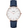 Cluse La Boheme Rose Gold White/ Blue Denim CL18025